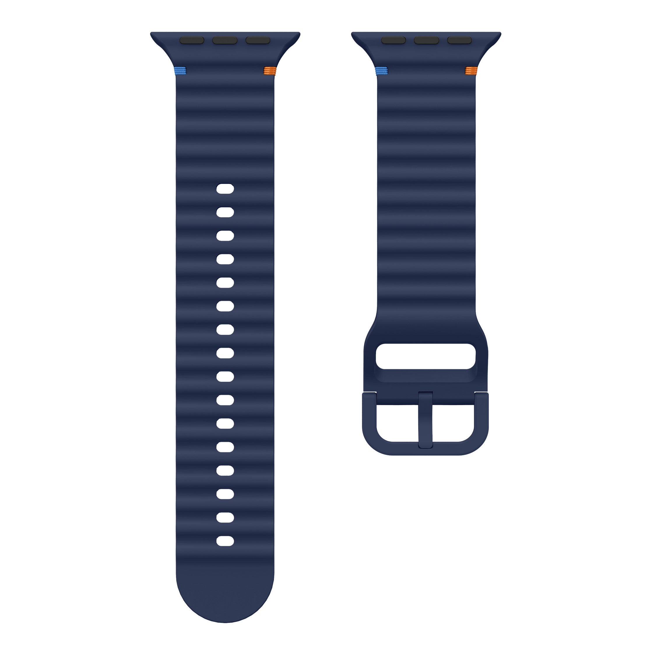 Apple Watch Wave Silicone Strap (Dark Blue)
