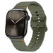 Apple Watch Wave Silicone Strap (Dark Green)