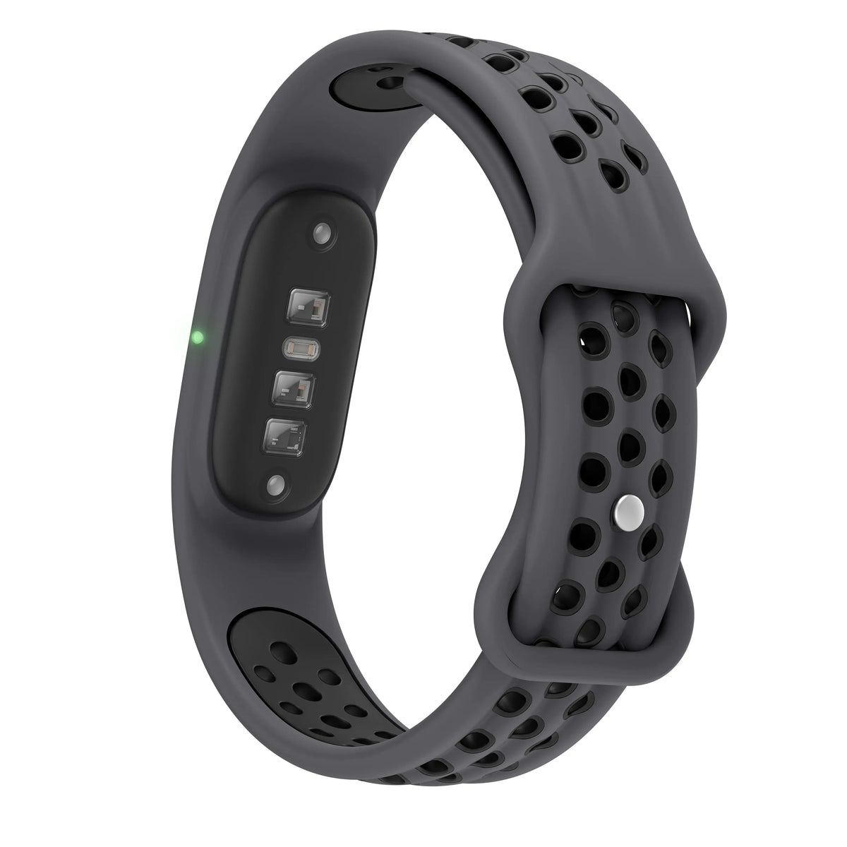 Silicone Sport Strap, dark grey/black