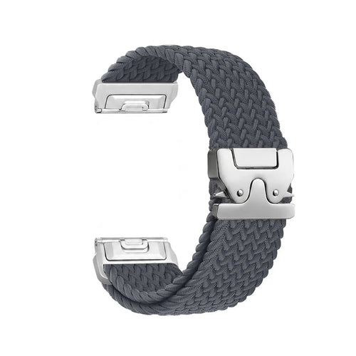 Garmin Epix Pro (Gen 2) 47mm gevlochten band met P-buckle (donkergrijs met zilver)