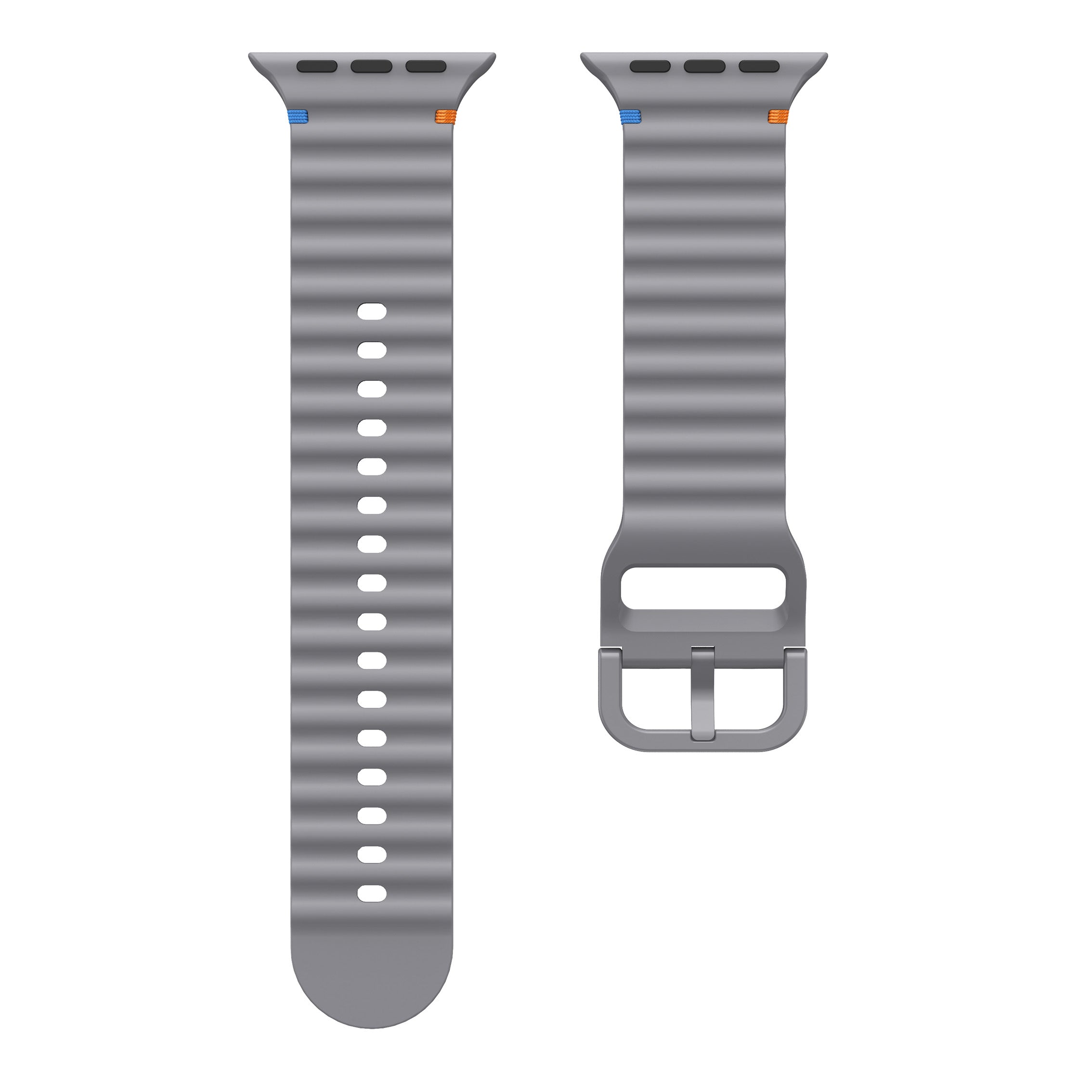 Correa silicona Wave Apple Watch (gris oscuro)