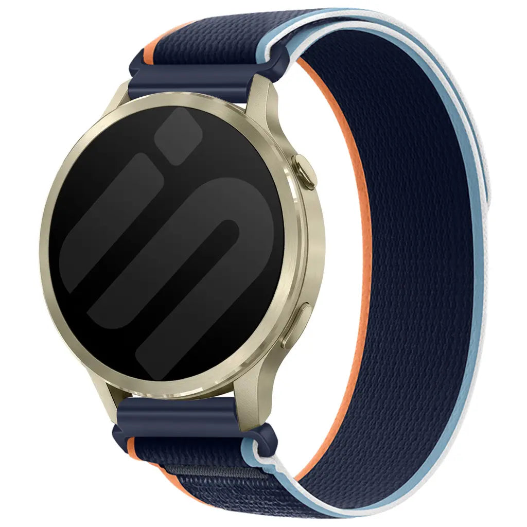 Correa nylon trail Garmin Vivomove Sport (mezcla azul)