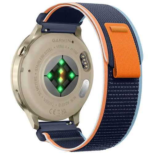 Correa nylon trail Garmin Vivomove 3 (mezcla azul)