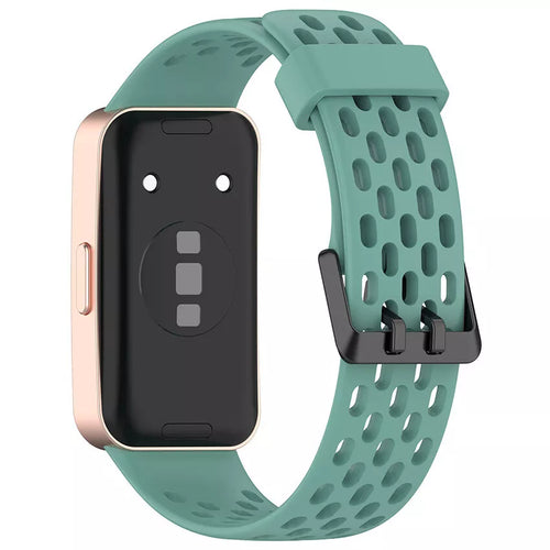 Huawei Band 10 siliconen air bandje (dennengroen)