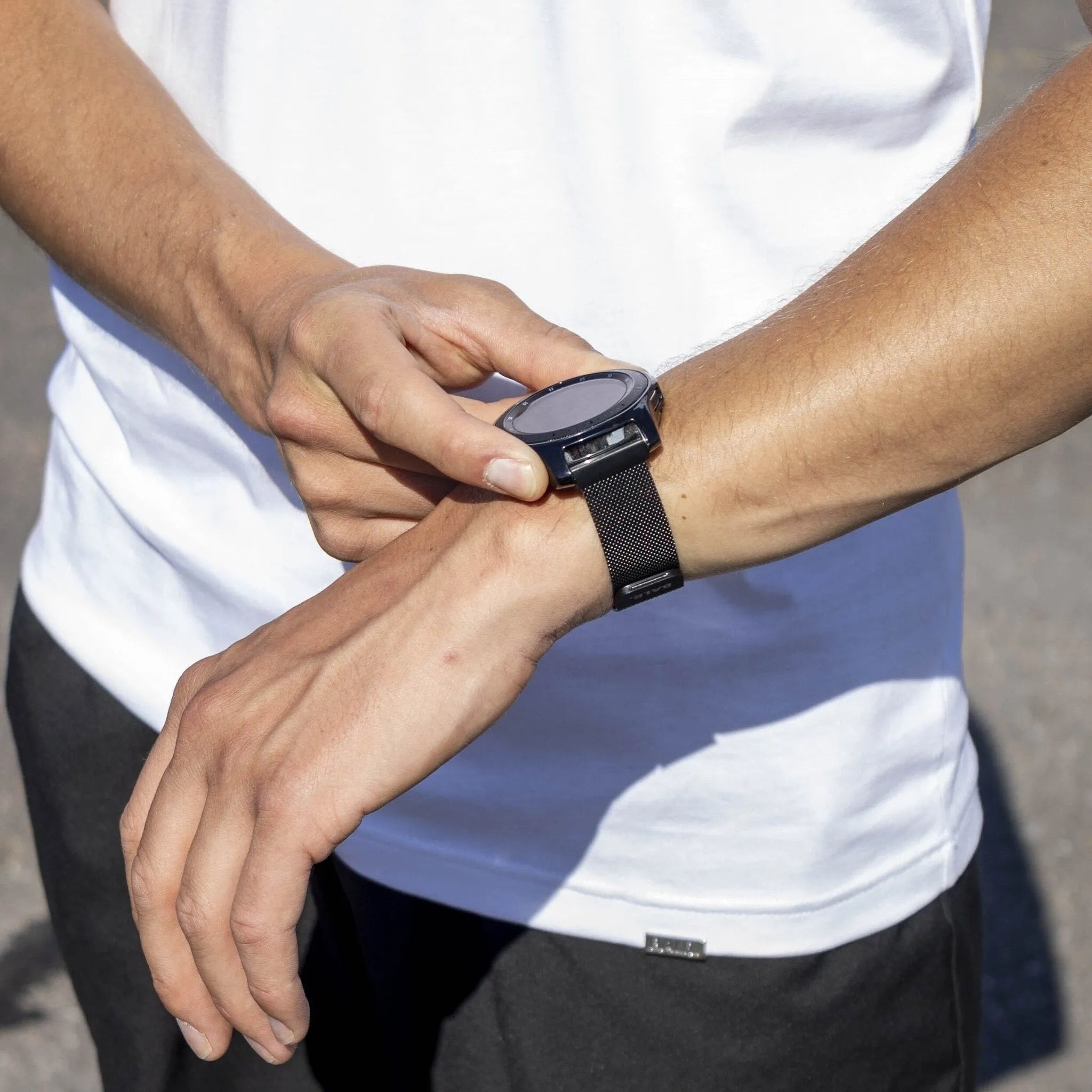 BALR Polar Grit X Milanese Strap (Black)