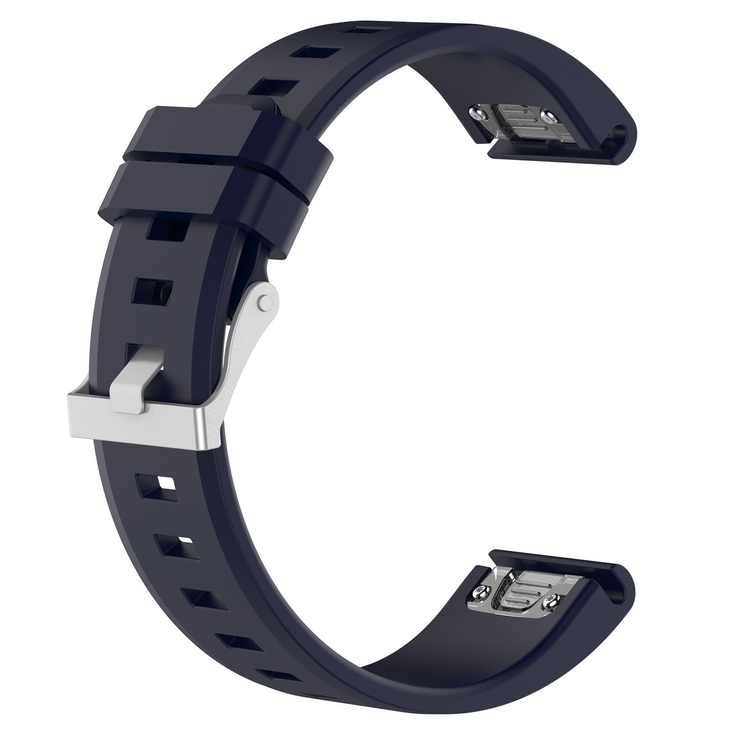Garmin Fenix 7x Glossy Silicone Strap (Dark Blue)
