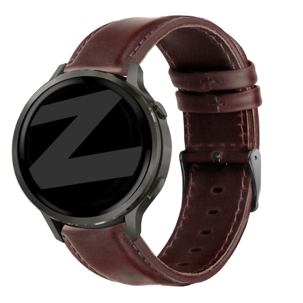 Bandz Garmin Forerunner 70 Lederarmband 'Classic' (Dunkelbraun)