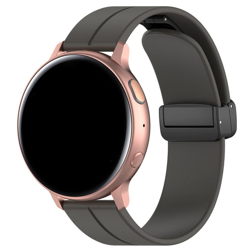 Bracelet silicone avec boucle Withings ScanWatch 2 - 42mm (gris foncé)