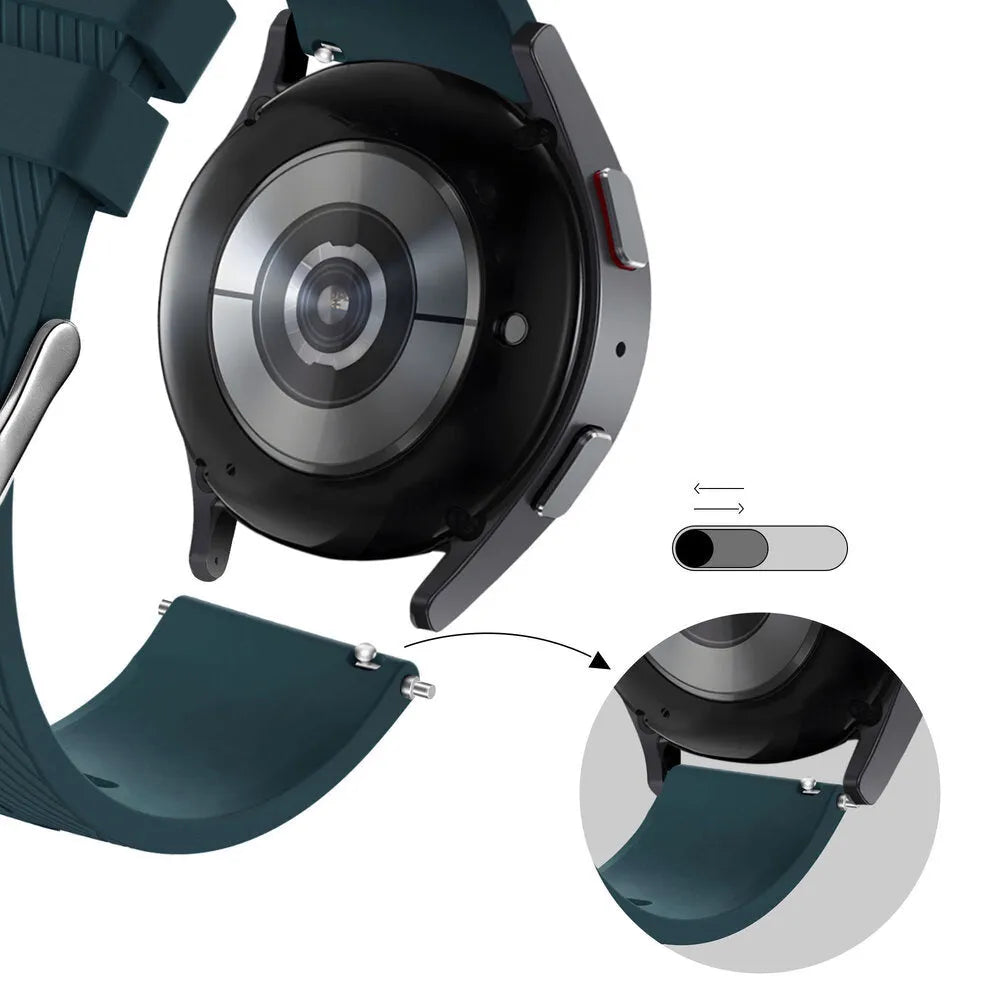 Bandz Coros Pace 2 Silicone Strap 'Deluxe' (Dark Green)
