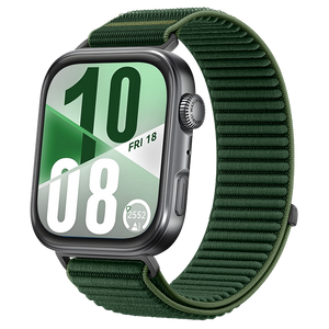 Huawei Watch Fit 3 Nylon Wave Strap (Dark Green)