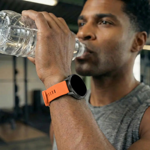 Bandz Bracelet silicone 'Deluxe' Garmin Venu 3s (orange)