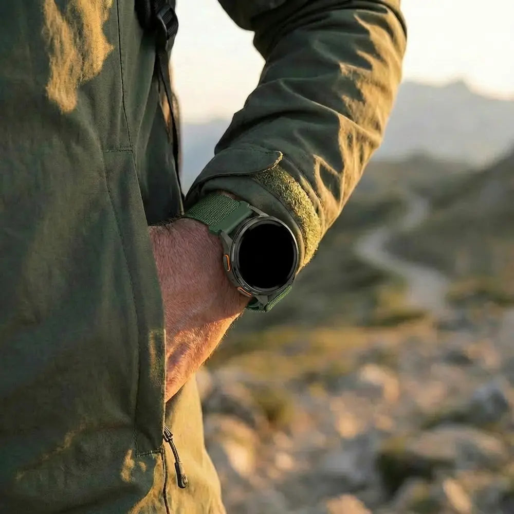 Bandz Xiaomi Amazfit GTS Alpine Nylon Strap (Army Green)