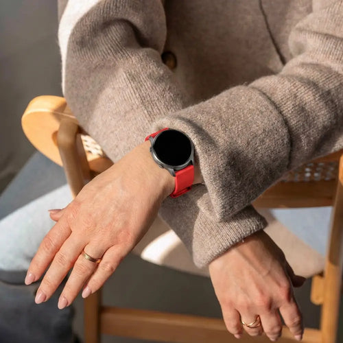 Bandz Bracelet silicone 'Classic' Garmin Venu 4 - 41mm (rouge)