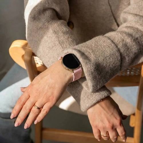 Bandz Samsung Galaxy Watch 7 - 40mm Braided Strap 'Easy Fit' (Pink)