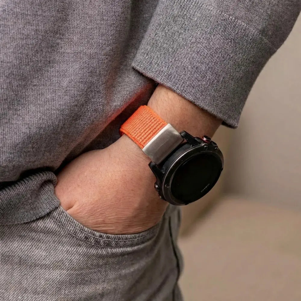 Garmin Fenix 8 - 47mm Nylon Strap (Orange)