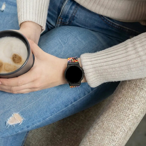 Bandz Xiaomi Amazfit GTS Woven Nylon Strap (Colourful)
