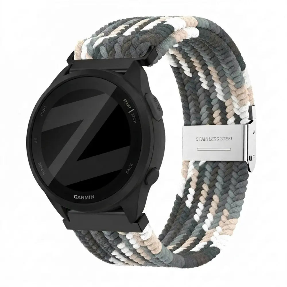 Bandz Garmin Forerunner 165 Woven Nylon Strap (Slate)