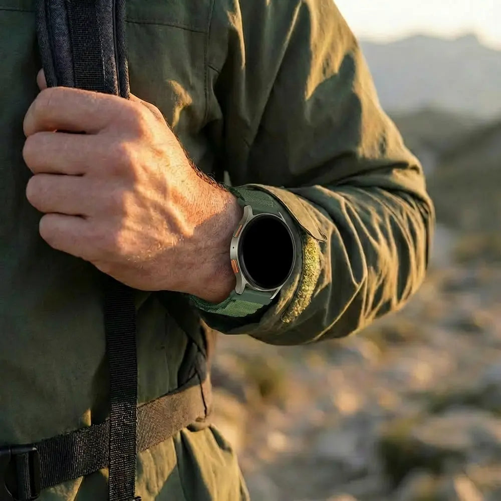 Bandz Xiaomi Amazfit GTS Alpine Nylon Strap (Army Green)