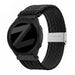 Bandz Garmin Forerunner 165 Gewebtes Nylonarmband (Schwarz)