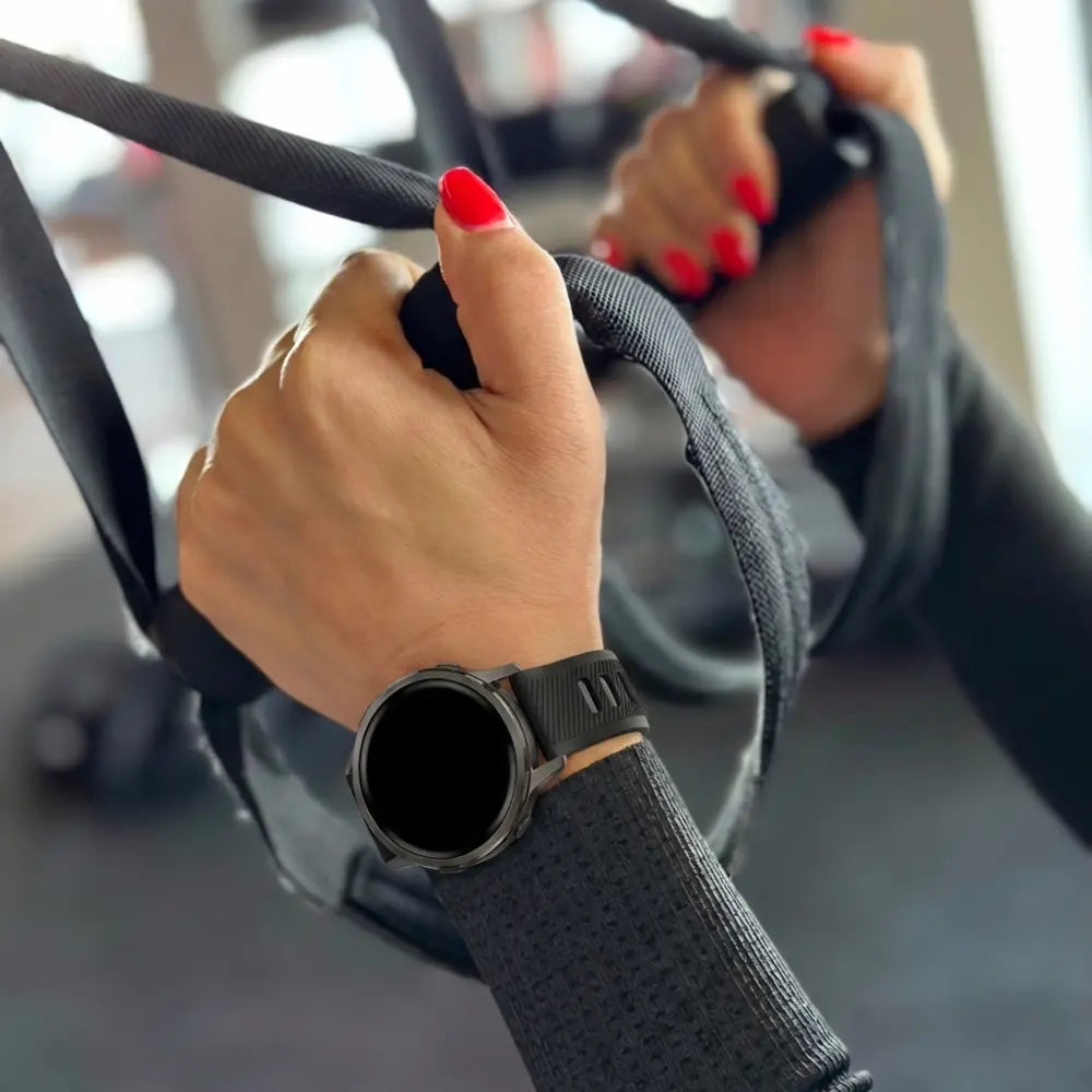 Bandz Bracelet sport avec boucle Garmin Venu 2s (noir/gris)