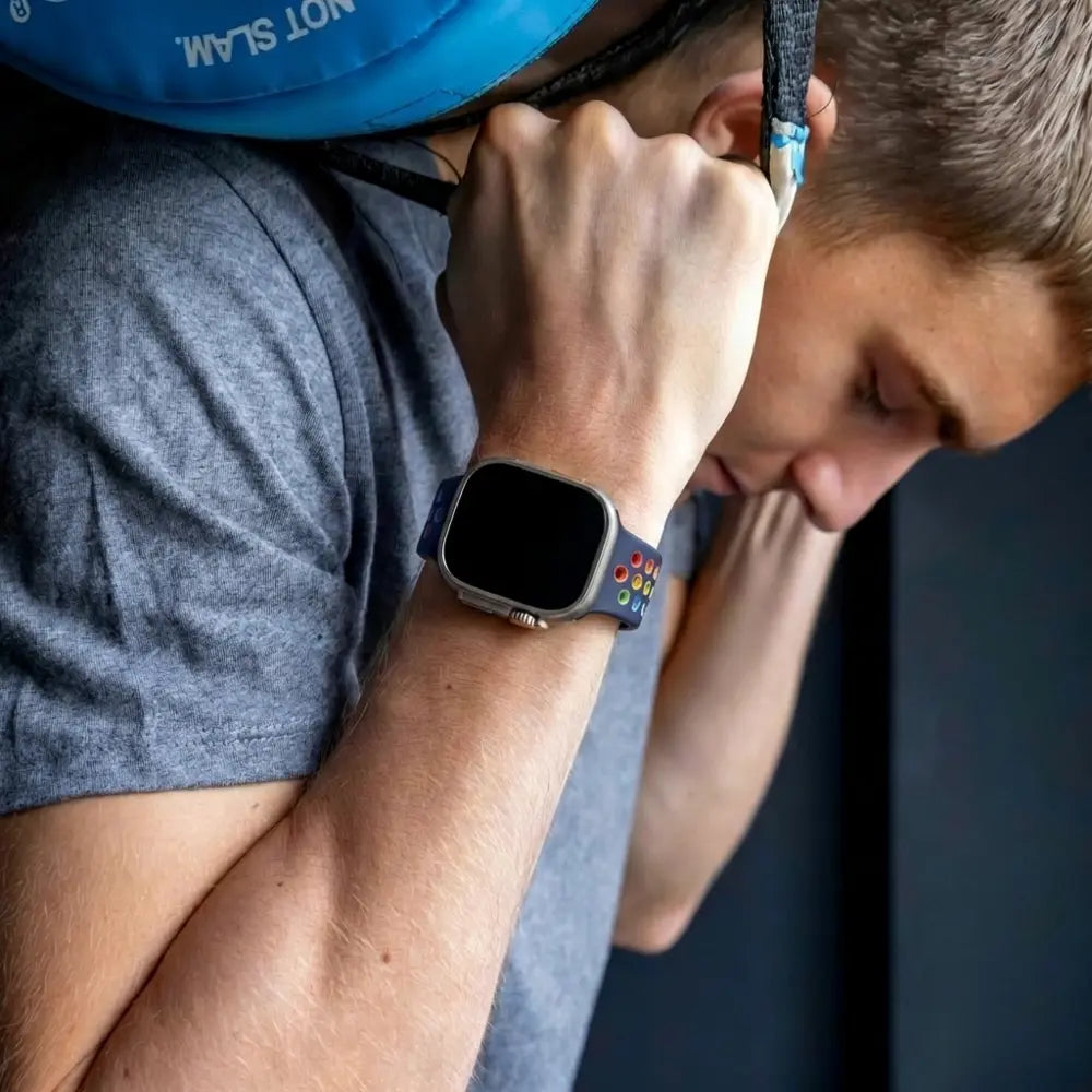 Apple Watch Sportarmband (Bunt Dunkelblau)