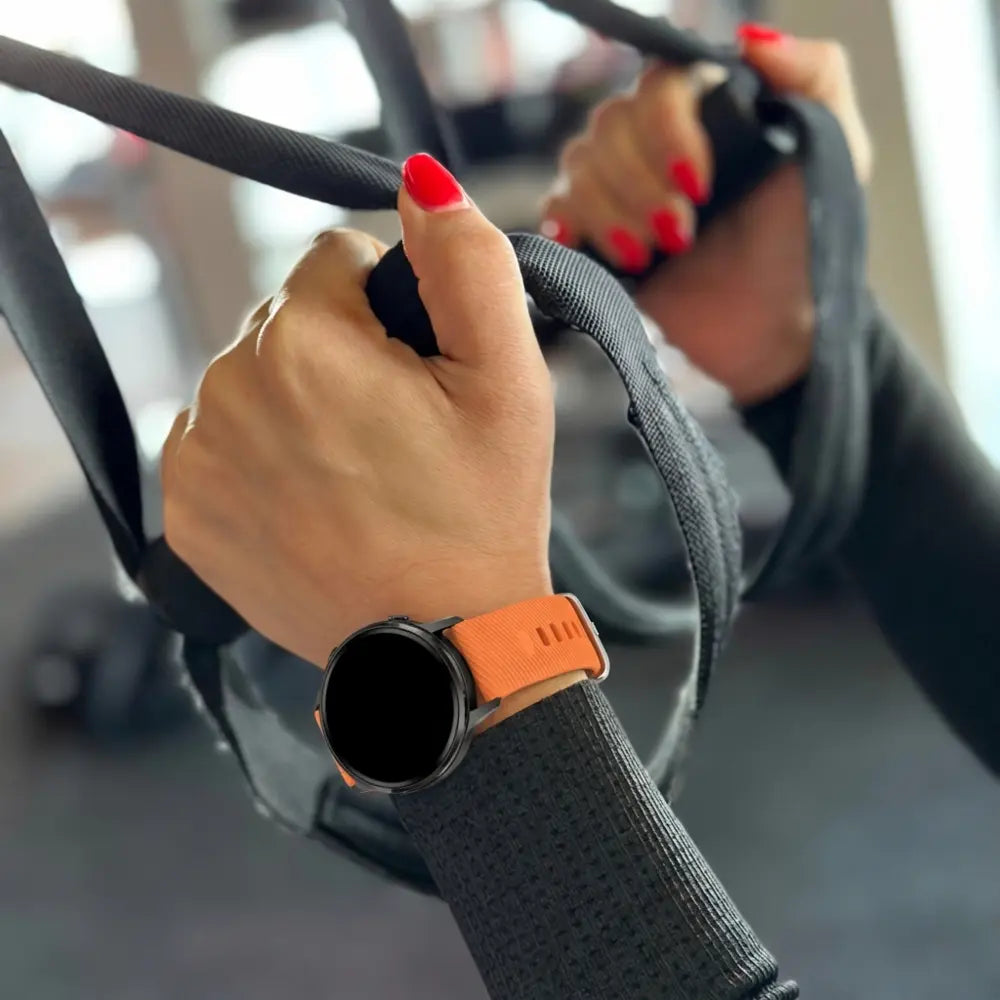 Bandz Bracelet silicone 'Deluxe' Garmin Venu 3s (orange)