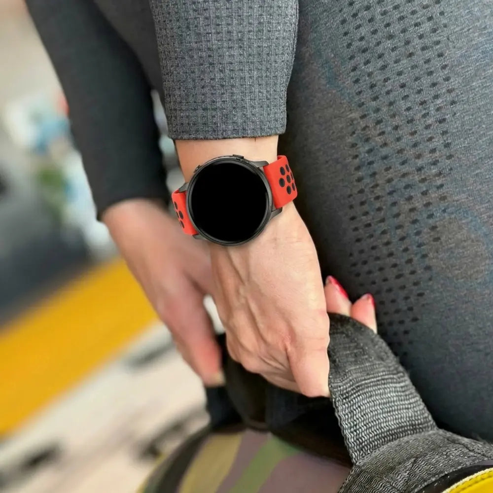 Bandz Garmin Bounce 2 Sport Strap 'Deluxe' (Red-Black)