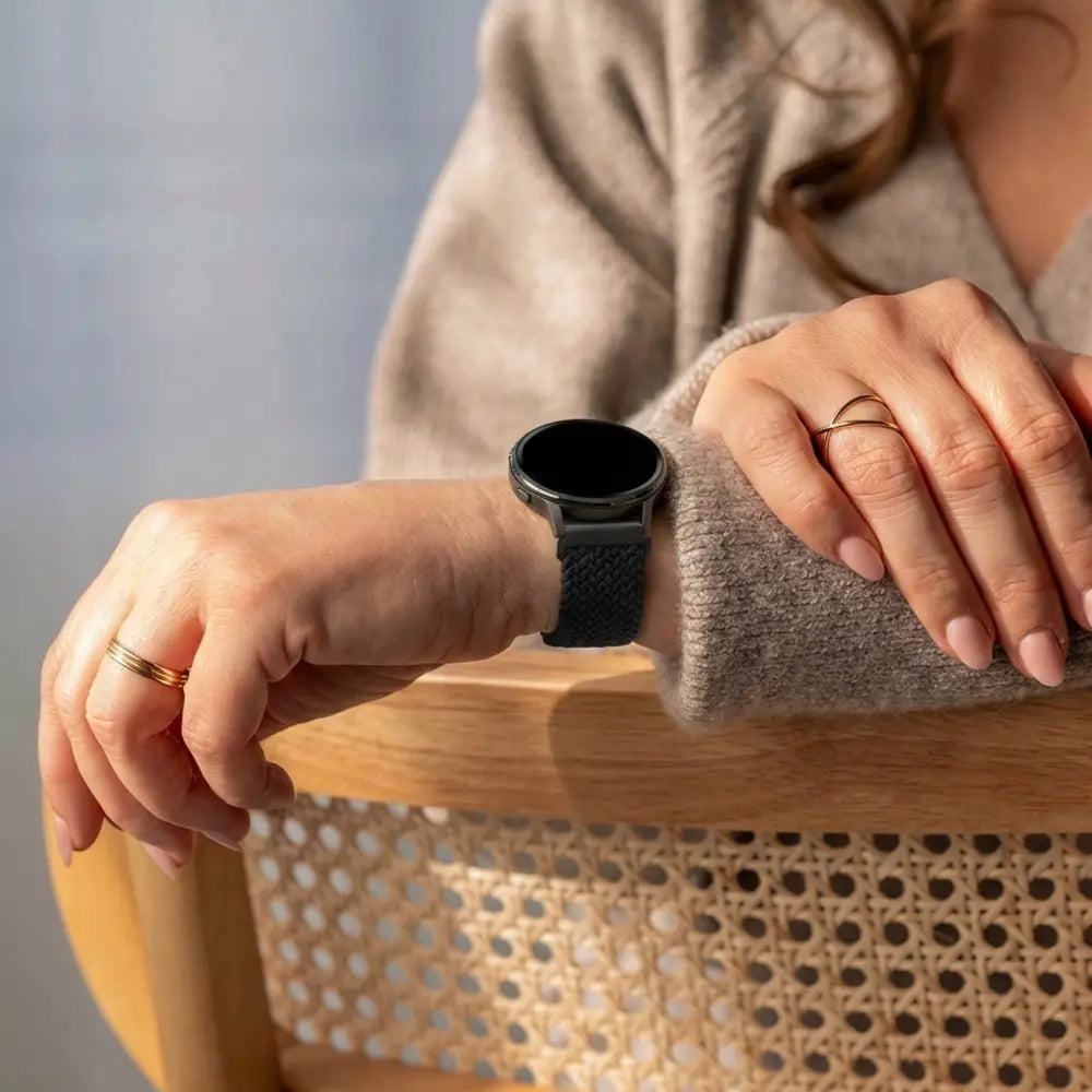 Bandz Garmin Bounce 2 Braided Strap 'Parachute' (Black)