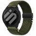 Garmin Forerunner 165 Geflochtenes Armband mit P-Schnalle (Grün)