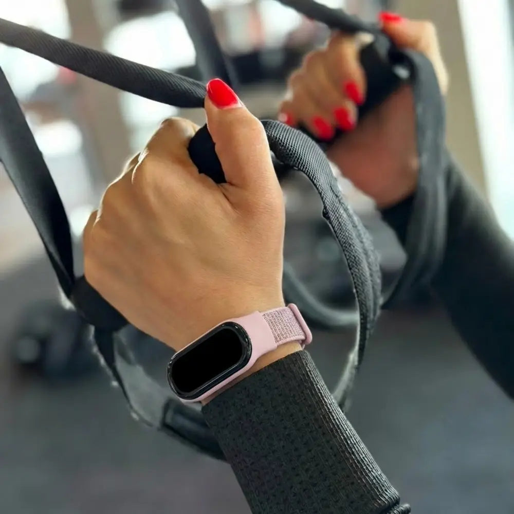 Xiaomi Smart Band 9 Nylon Strap (Grey-Pink)