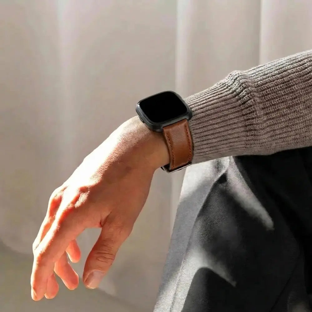 Fitbit Versa Leather Strap (Brown)