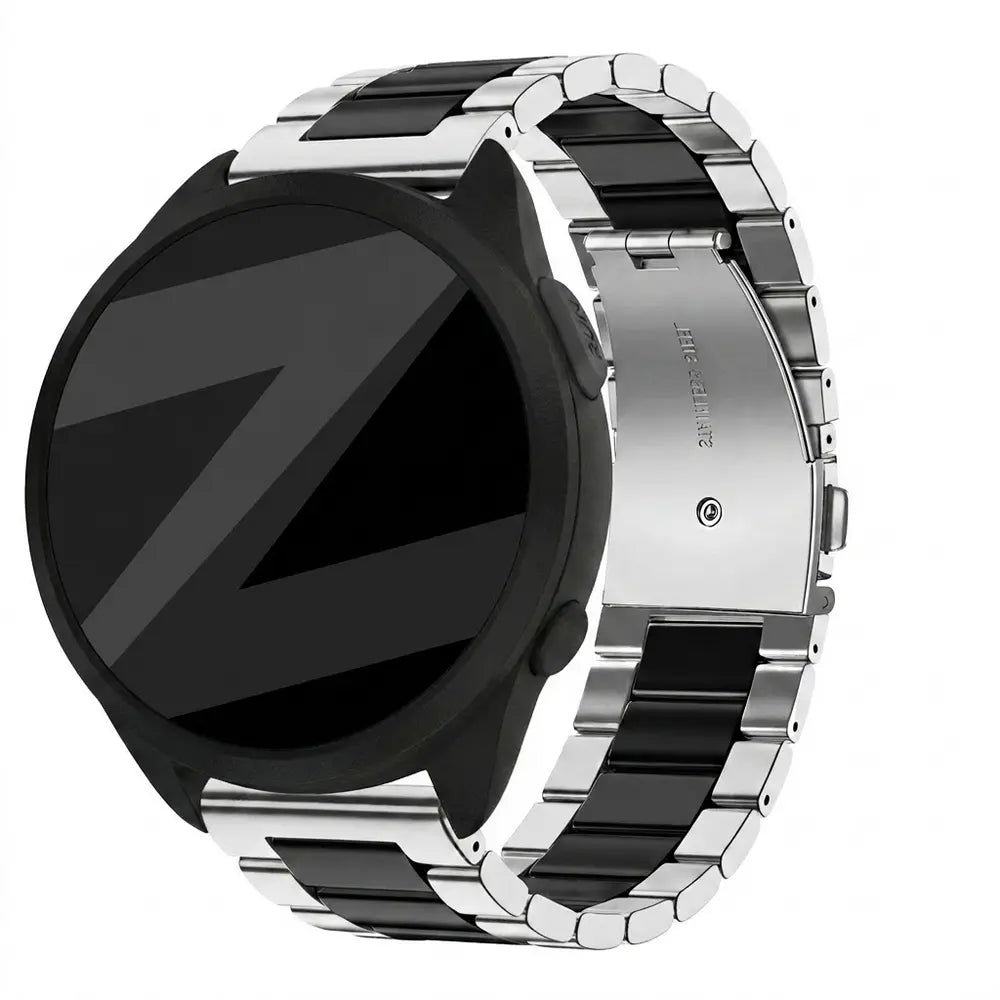 Bandz Garmin Forerunner 165 Steel Strap 'Classic' (Silver/Black)