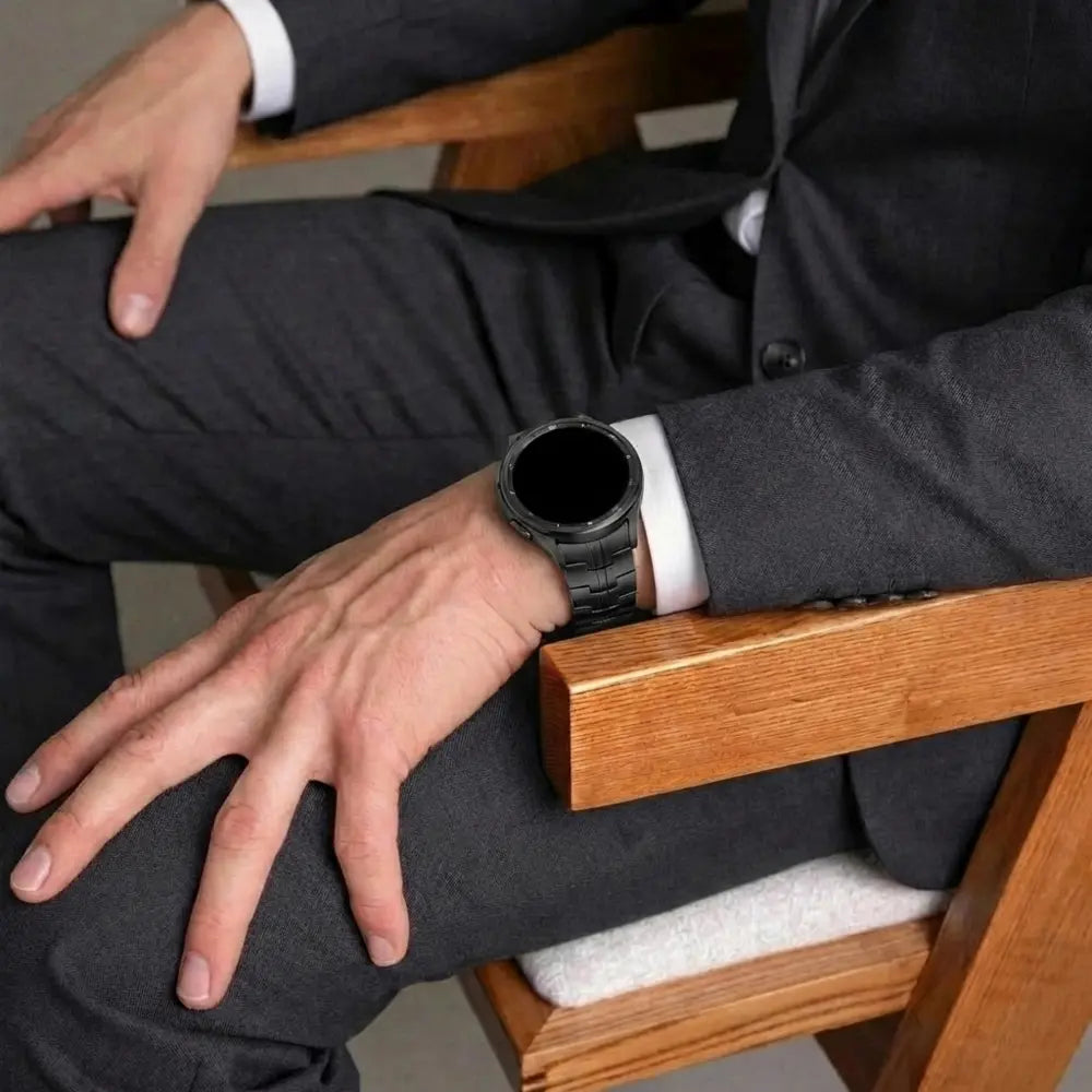 Samsung Galaxy Watch 6 Classic 47mm steel iron band (zwart)