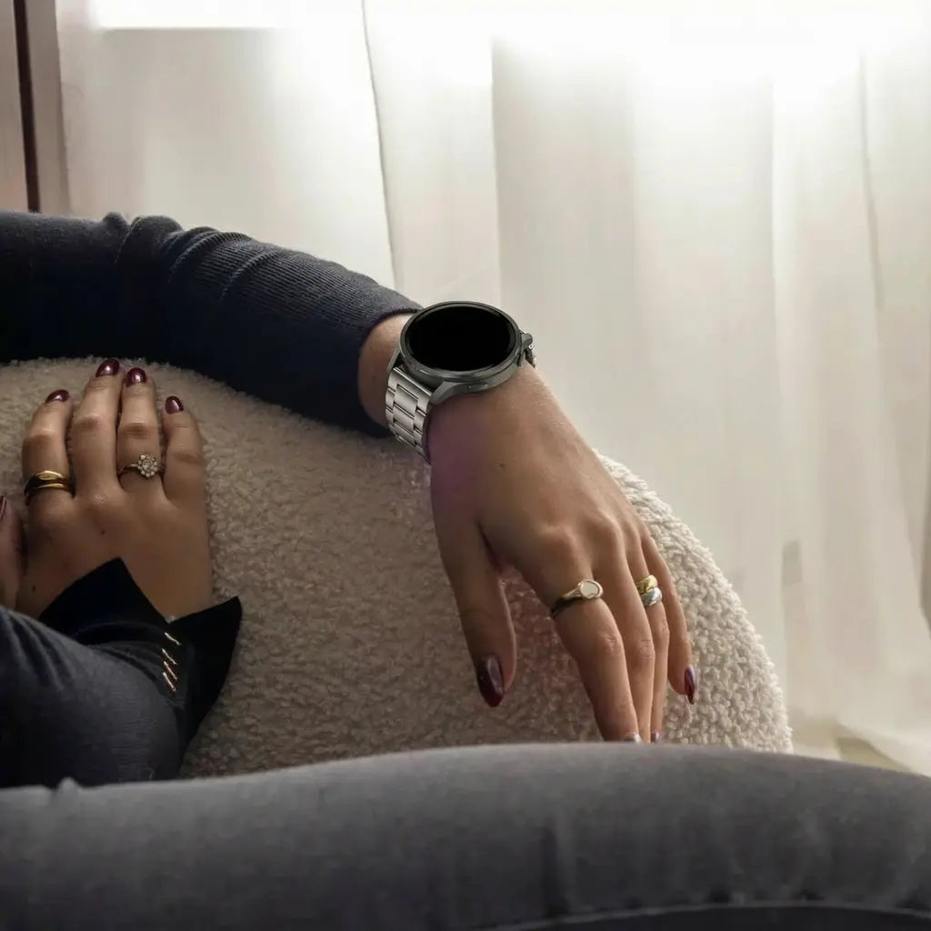 Bandz Garmin Venu SQ Steel Strap 'Classic' (Starlight)