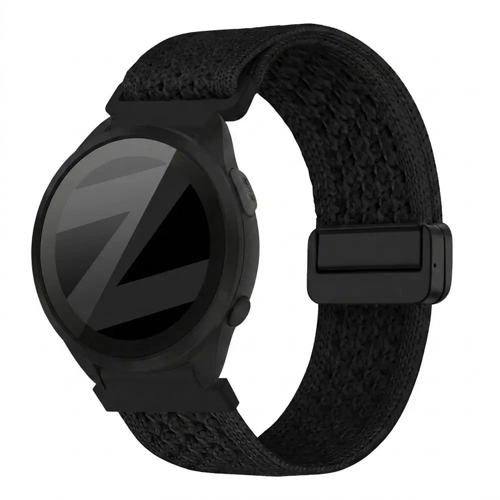 Bandz Garmin Forerunner 165 Vintage Nylon Strap (Black)