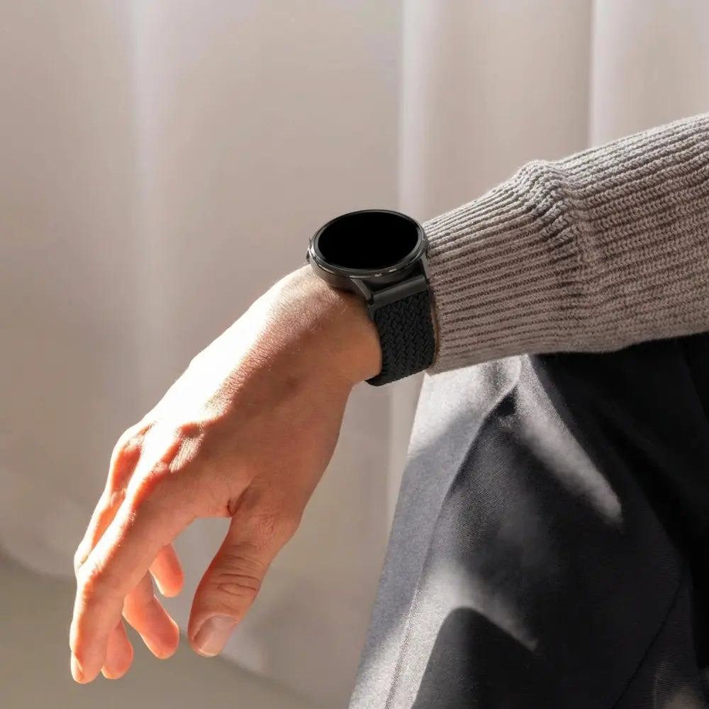 Bandz Garmin Bounce 2 Braided Strap 'Parachute' (Black)