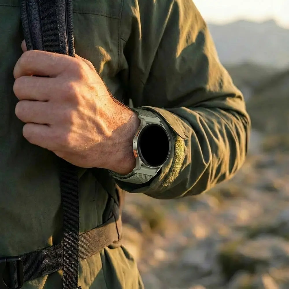 Bandz Amazfit Active 3 Premium Alpine Strap (Olive)