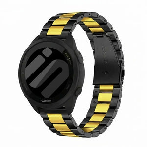 Garmin Forerunner 165 Steel Strap (Black/Gold)