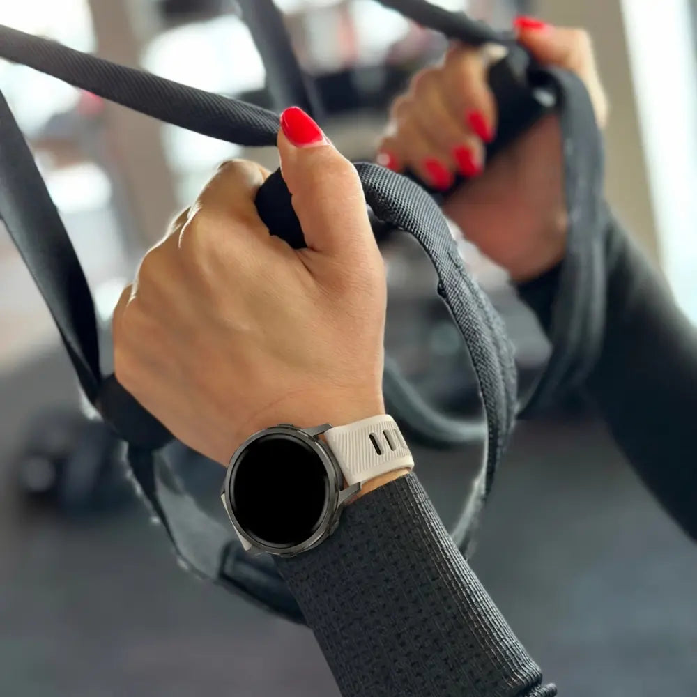 Bandz Garmin Venu 2s Sport Strap with Buckle (Starlight/Black)
