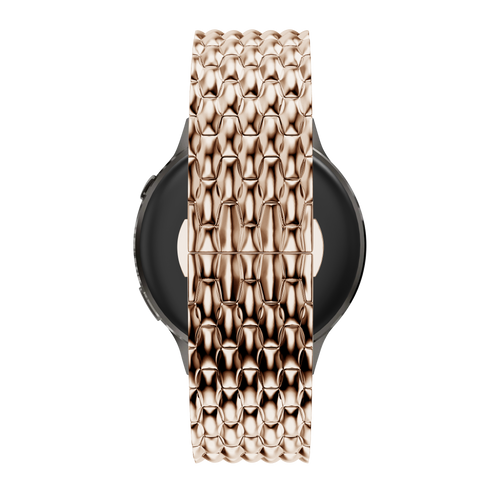 Bandz Garmin Forerunner 70 Stahlarmband 'Dragon' (Roségold)