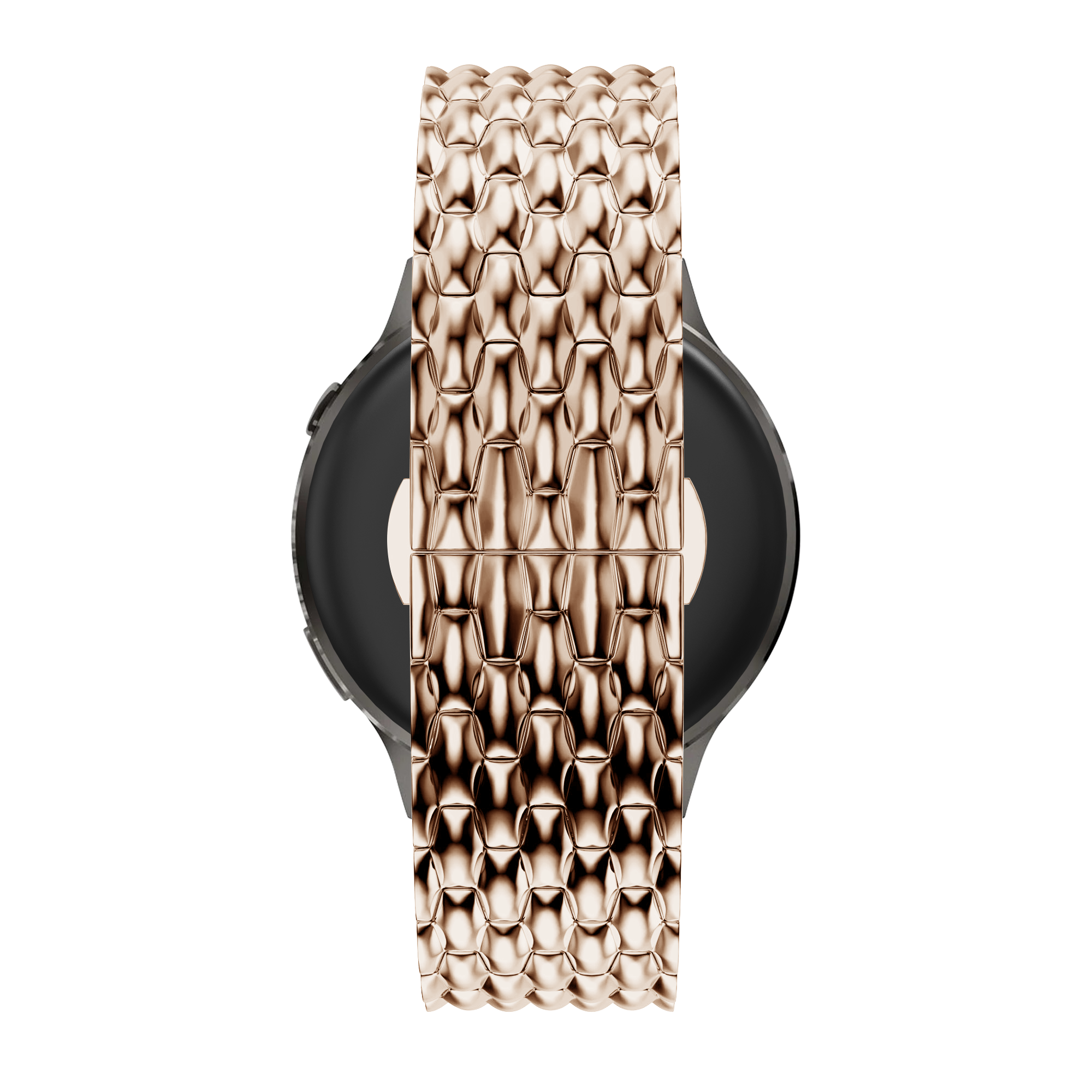 Bandz Garmin Forerunner 70 Stahlarmband 'Dragon' (Roségold)