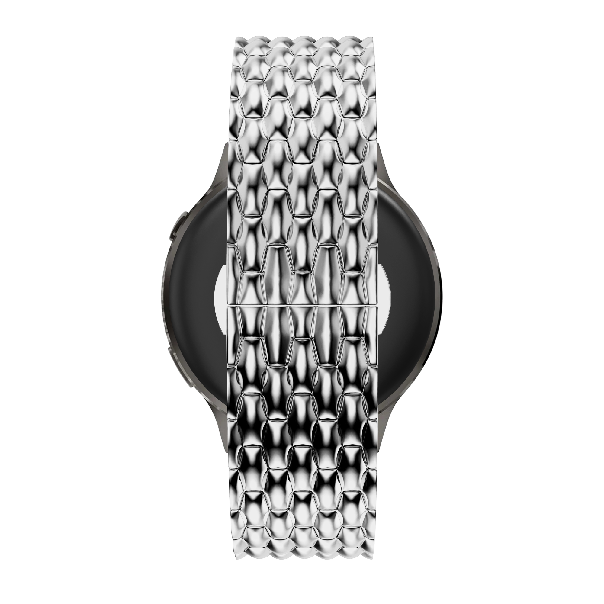 Bandz Garmin Forerunner 170 Steel Strap 'Dragon' (Silver)