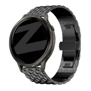 Bandz Garmin Forerunner 70 Steel Strap 'Dragon' (Black)
