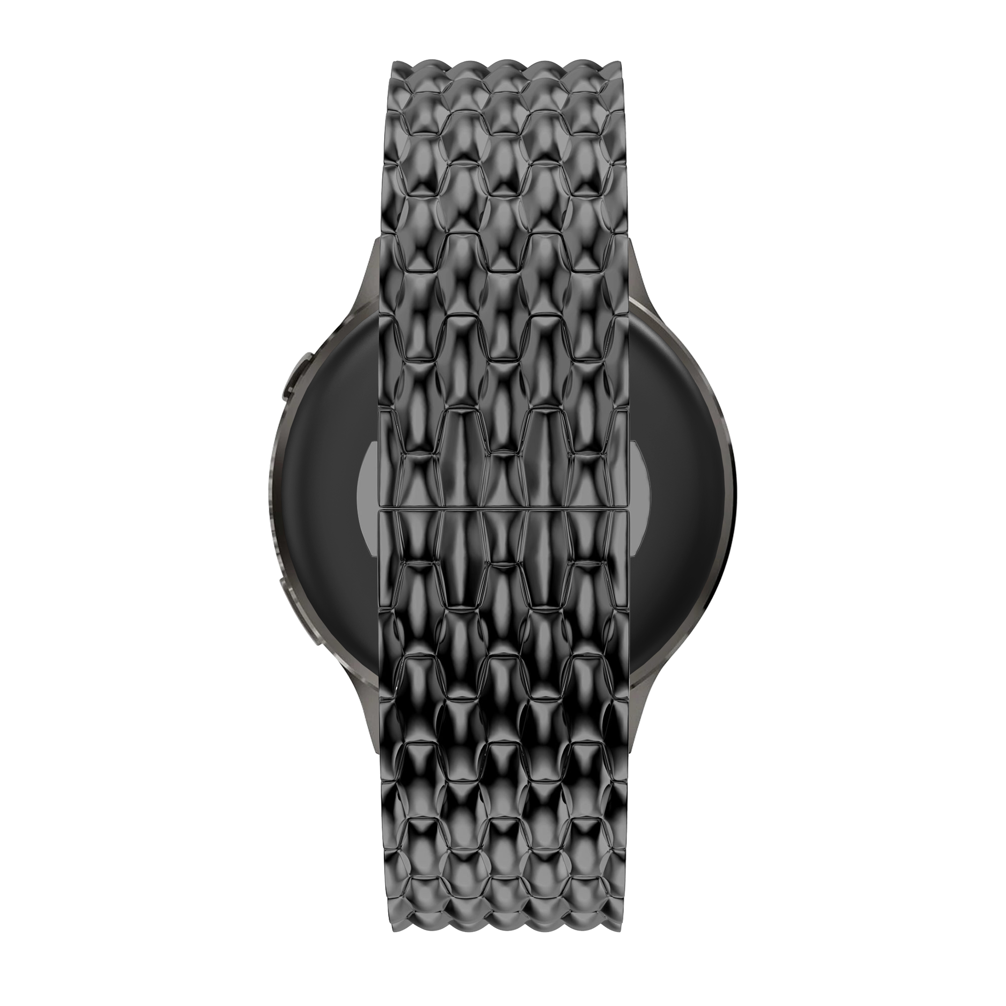 Bandz Garmin Forerunner 70 Steel Strap 'Dragon' (Black)