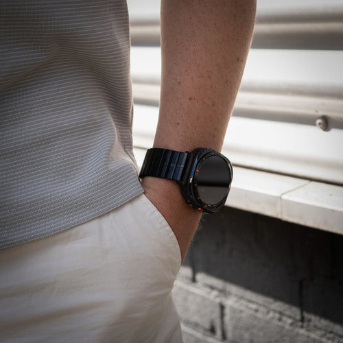 Samsung Galaxy Watch Ultra luxe metalen band (zwart)
