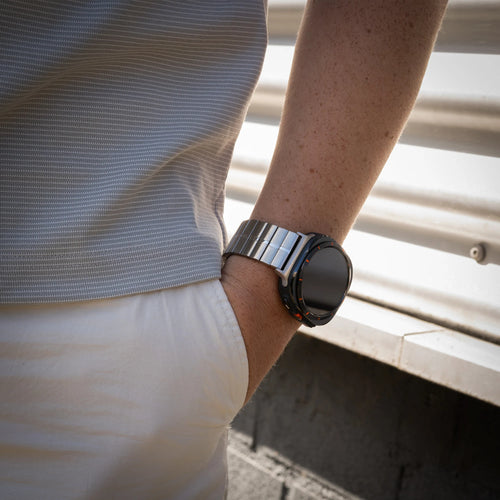 Samsung Galaxy Watch Ultra luxe metalen band (zilver)