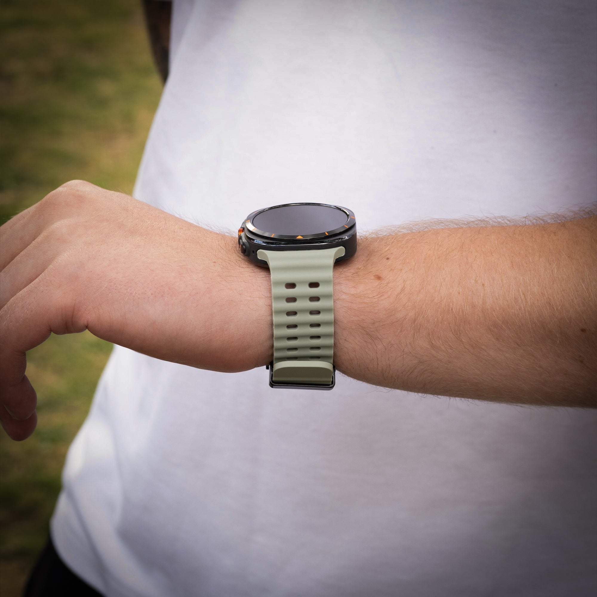 Samsung Galaxy Watch Ultra Ocean Armband (Grau-Grün)