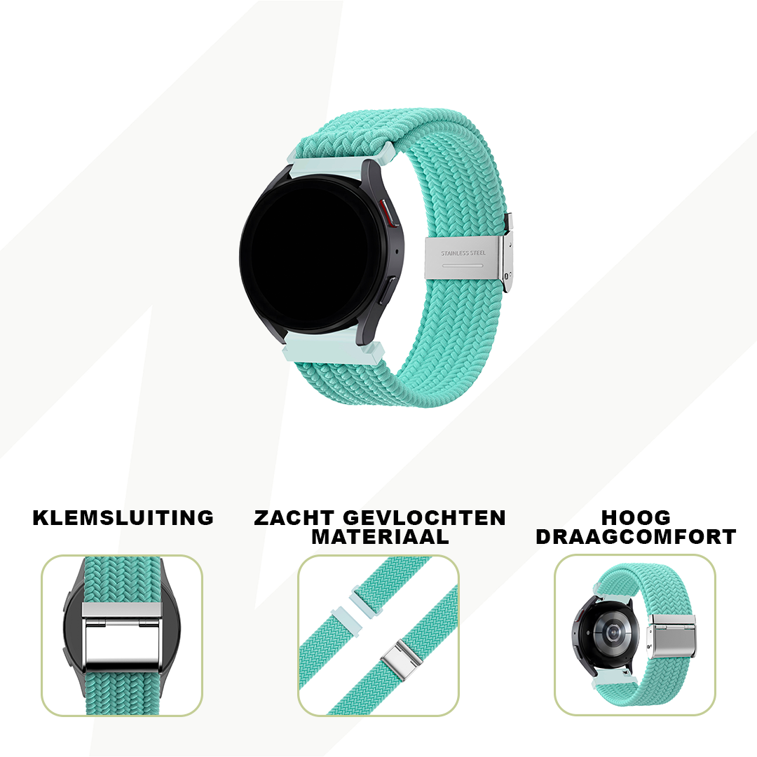Bandz Garmin Vivoactive 3 Gewebtes Nylonarmband (Türkis)