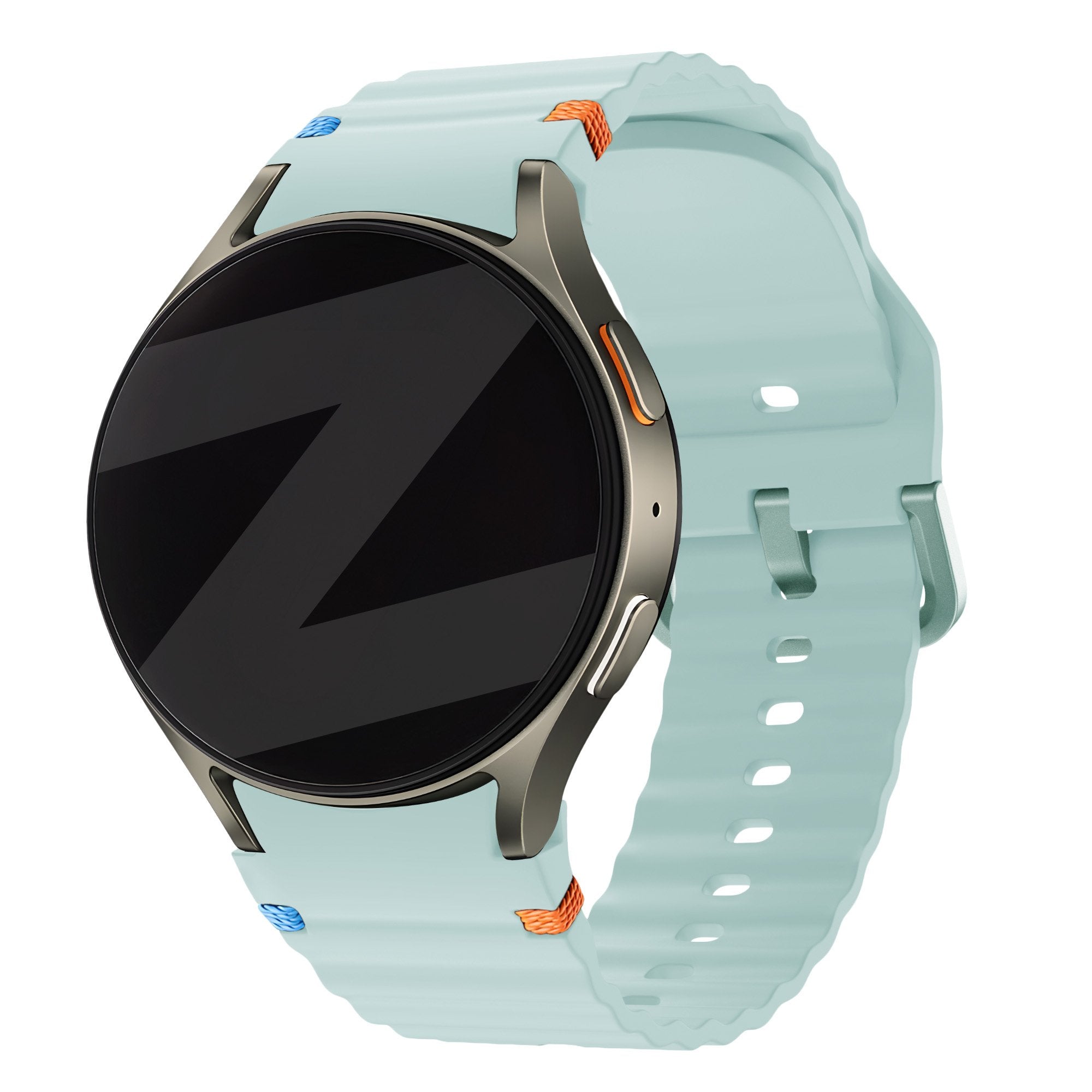 Bandz Samsung Galaxy Watch 4 44mm Wave Strap 'Easy Fit' (Mint)