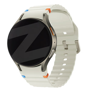 Bandz Correa Wave 'Easy Fit' Samsung Galaxy Watch 4 40mm (blanco estrella)